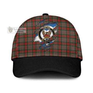 MacGill Tartan Classic Cap with Family Crest In Me Style