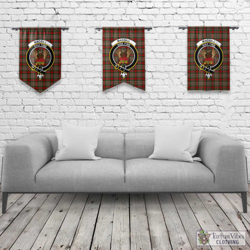 MacGill (MakGill) Tartan Gonfalon, Tartan Banner with Family Crest Rectangle - Tartan Vibes Clothing