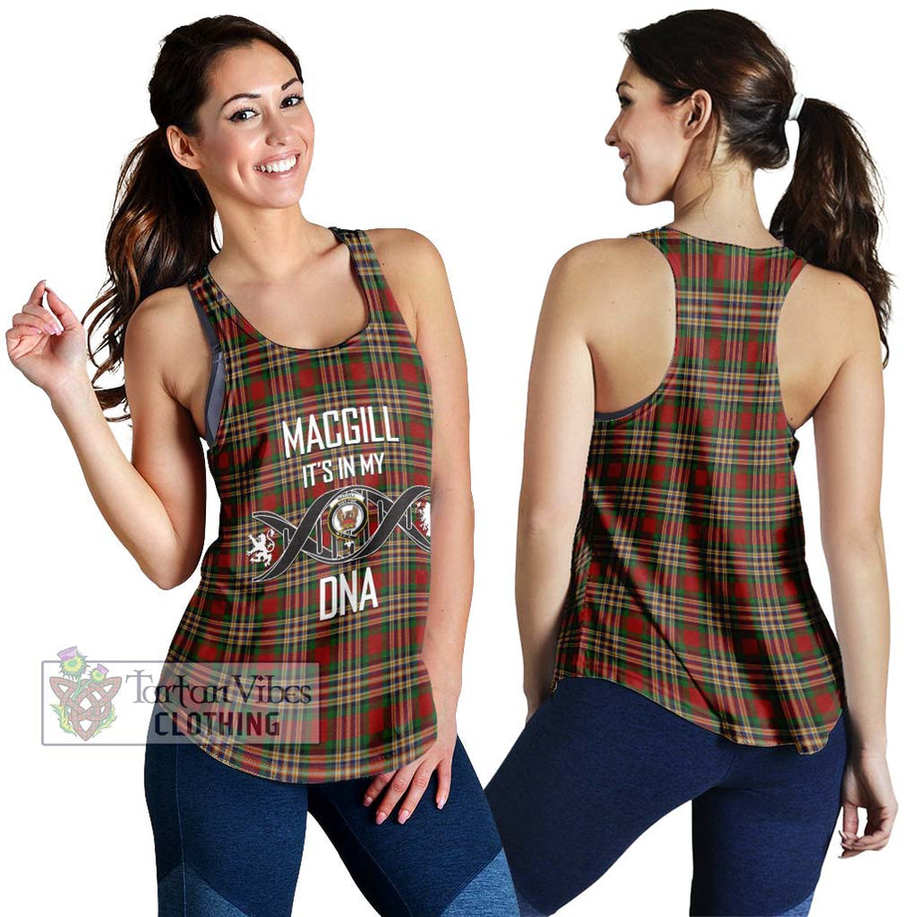 MacGill (MakGill) Tartan Women's Racerback Tanks with Family Crest DNA In Me Style 4XL - Tartan Vibes Clothing