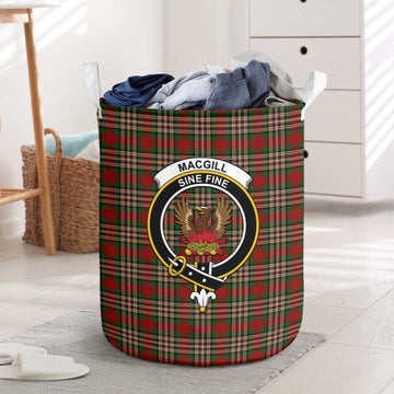 MacGill (MakGill) Tartan Laundry Basket with Family Crest One Size - Tartan Vibes Clothing