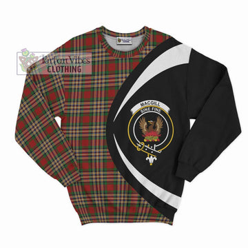 MacGill (MakGill) Tartan Sweatshirt with Family Crest Circle Style Unisex - Tartan Vibes Clothing