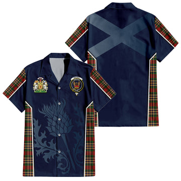 MacGill (MakGill) Tartan Hawaiian Shirt with Family Crest and Scottish Thistle Vibes Sport Style Kid - Tartan Vibes Clothing