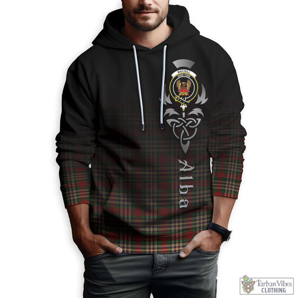 MacGill (MakGill) Tartan Hoodie Featuring Alba Gu Brath Family Crest Celtic Inspired Zip Hoodie - Tartan Vibes Clothing