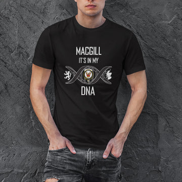 MacGill (MakGill) Family Crest DNA In Me Mens Cotton T Shirt 4XL - 2D-tartanvibesclothing