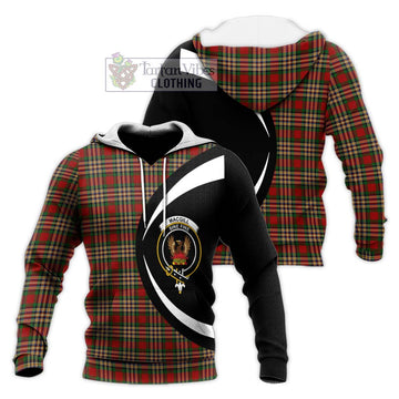 MacGill (MakGill) Tartan Knitted Hoodie with Family Crest Circle Style Unisex Knitted Pullover Hoodie - Tartan Vibes Clothing
