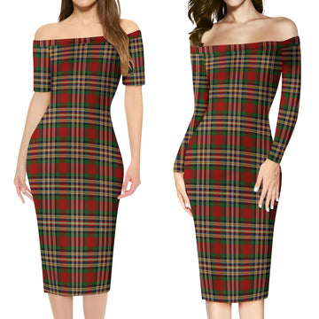 MacGill (MakGill) Tartan Off Shoulder Lady Dress Women's Dress - Tartan Vibes Clothing