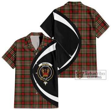 MacGill (MakGill) Tartan Hawaiian Shirt with Family Crest Circle Style Kid - Tartan Vibes Clothing