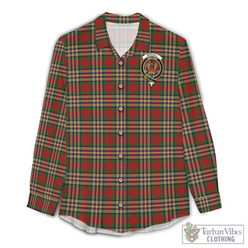 MacGill (MakGill) Tartan Women's Casual Shirt with Family Crest Female - Tartan Vibes Clothing