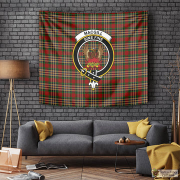 MacGill (MakGill) Tartan Tapestry Wall Hanging and Home Decor for Room with Family Crest Tapestry - Tartan Vibes Clothing