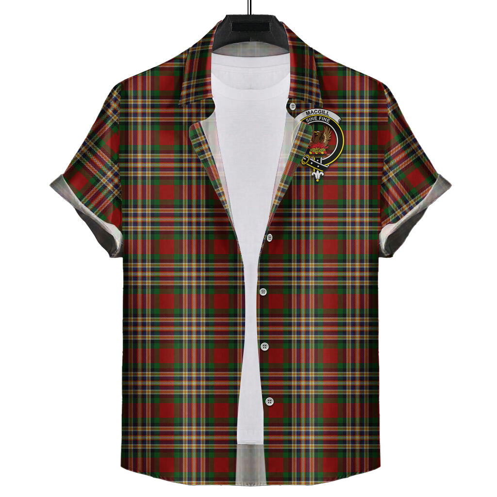 MacGill (MakGill) Tartan Hawaiian Shirt with Family Crest Kid - Tartan Vibes Clothing