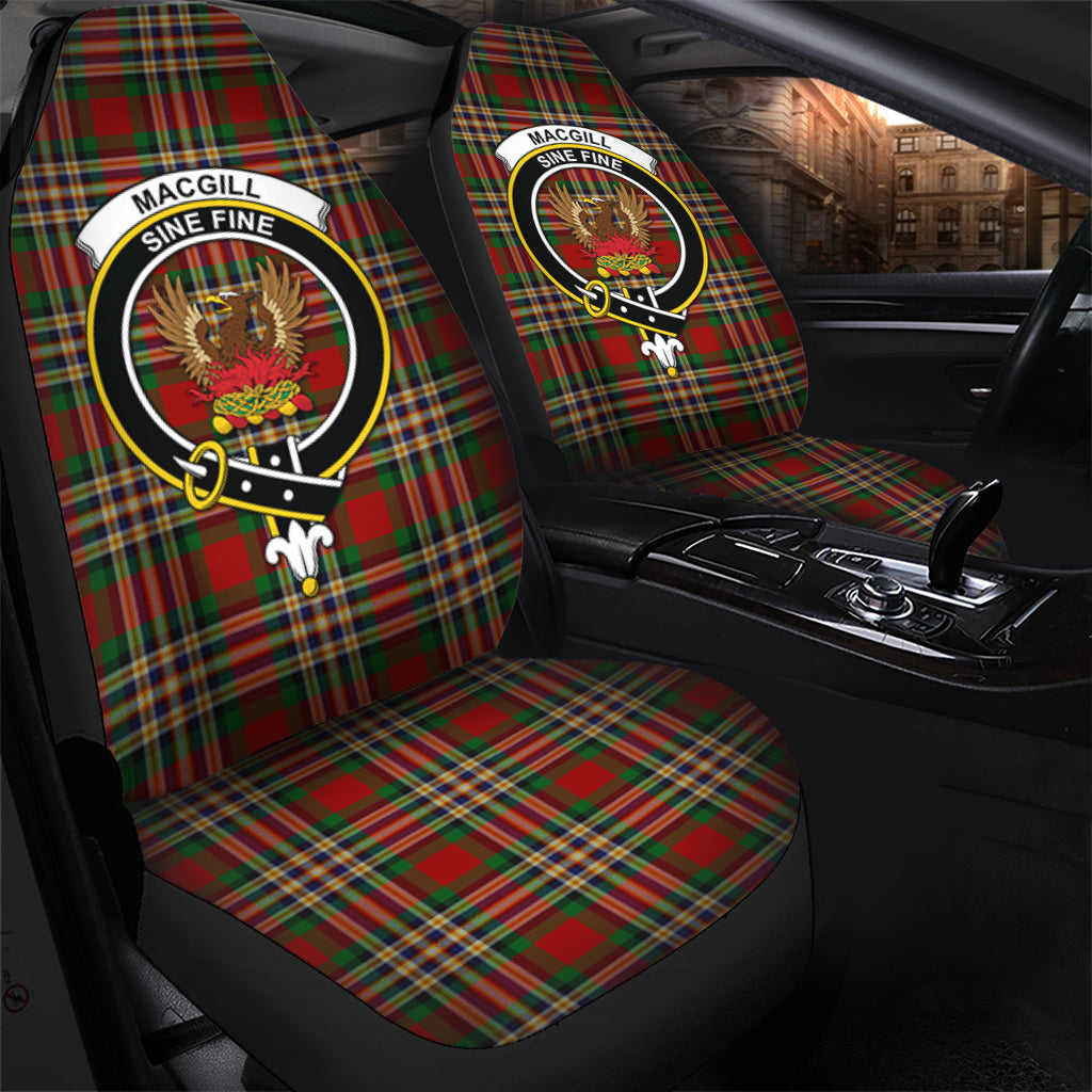 MacGill (MakGill) Tartan Car Seat Cover with Family Crest - Tartan Vibes Clothing