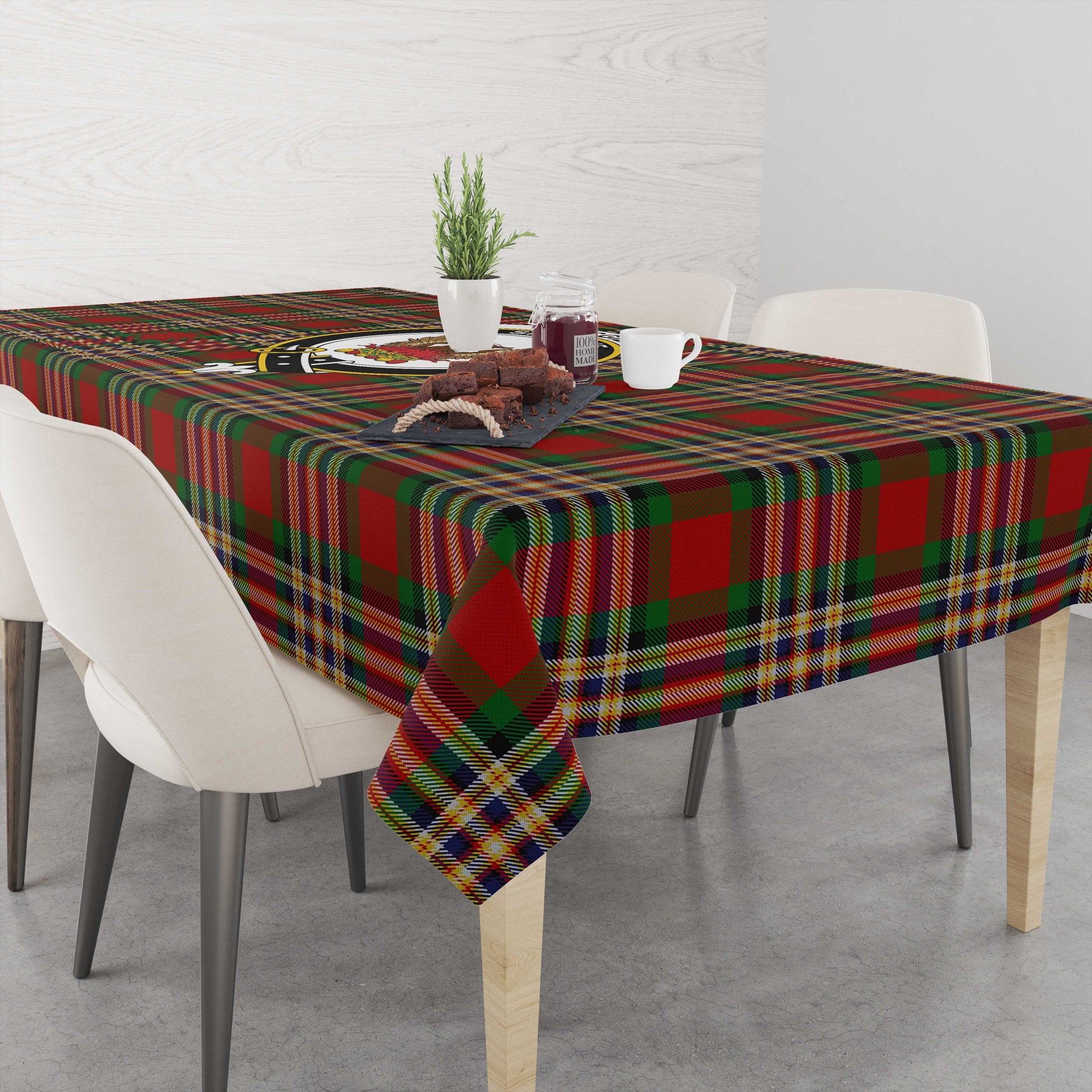MacGill (MakGill) Tartan Tablecloth with Family Crest M 39.4"x59"(100x150cm) - Tartan Vibes Clothing