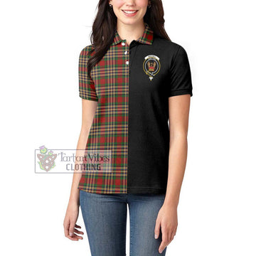 MacGill (MakGill) Tartan Women's Polo Shirt with Family Crest and Half Of Me Style - Tartan Vibes Clothing