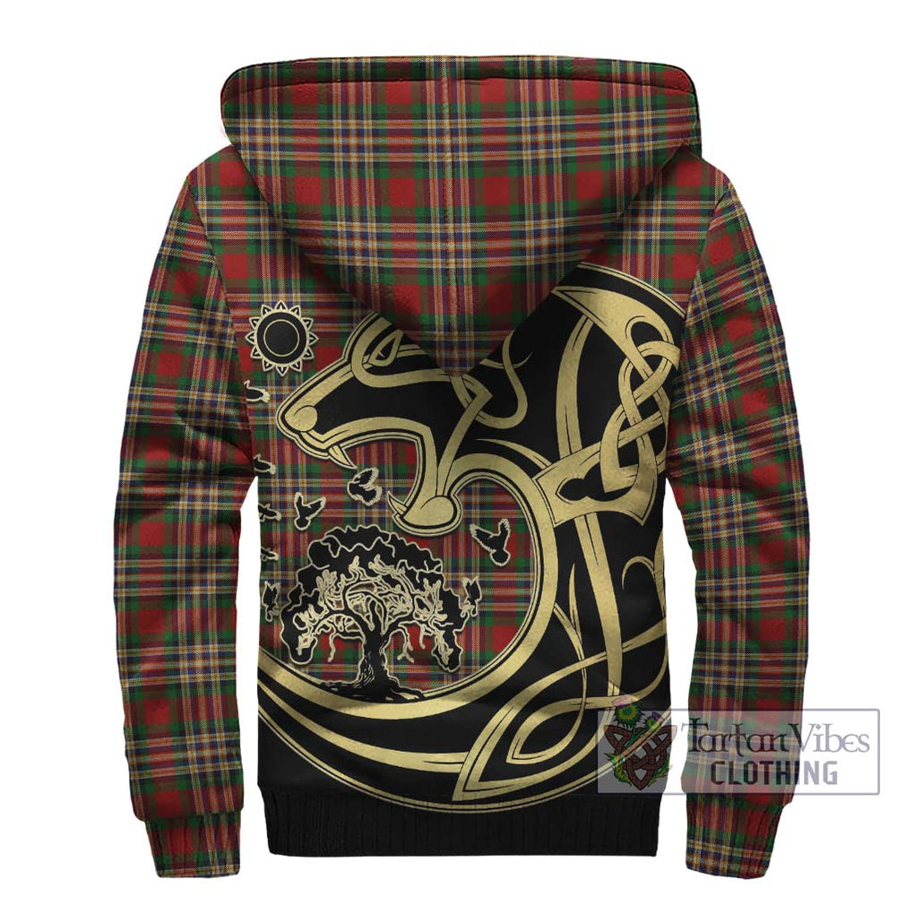 MacGill (MakGill) Tartan Sherpa Hoodie with Family Crest Celtic Wolf Style - Tartan Vibes Clothing