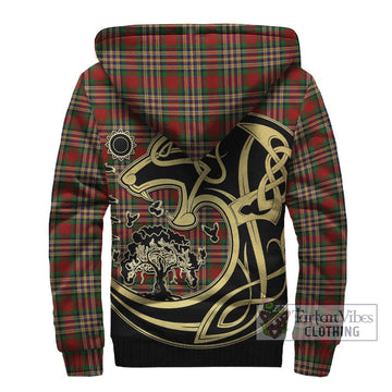 MacGill (MakGill) Tartan Sherpa Hoodie with Family Crest Celtic Wolf Style - Tartan Vibes Clothing