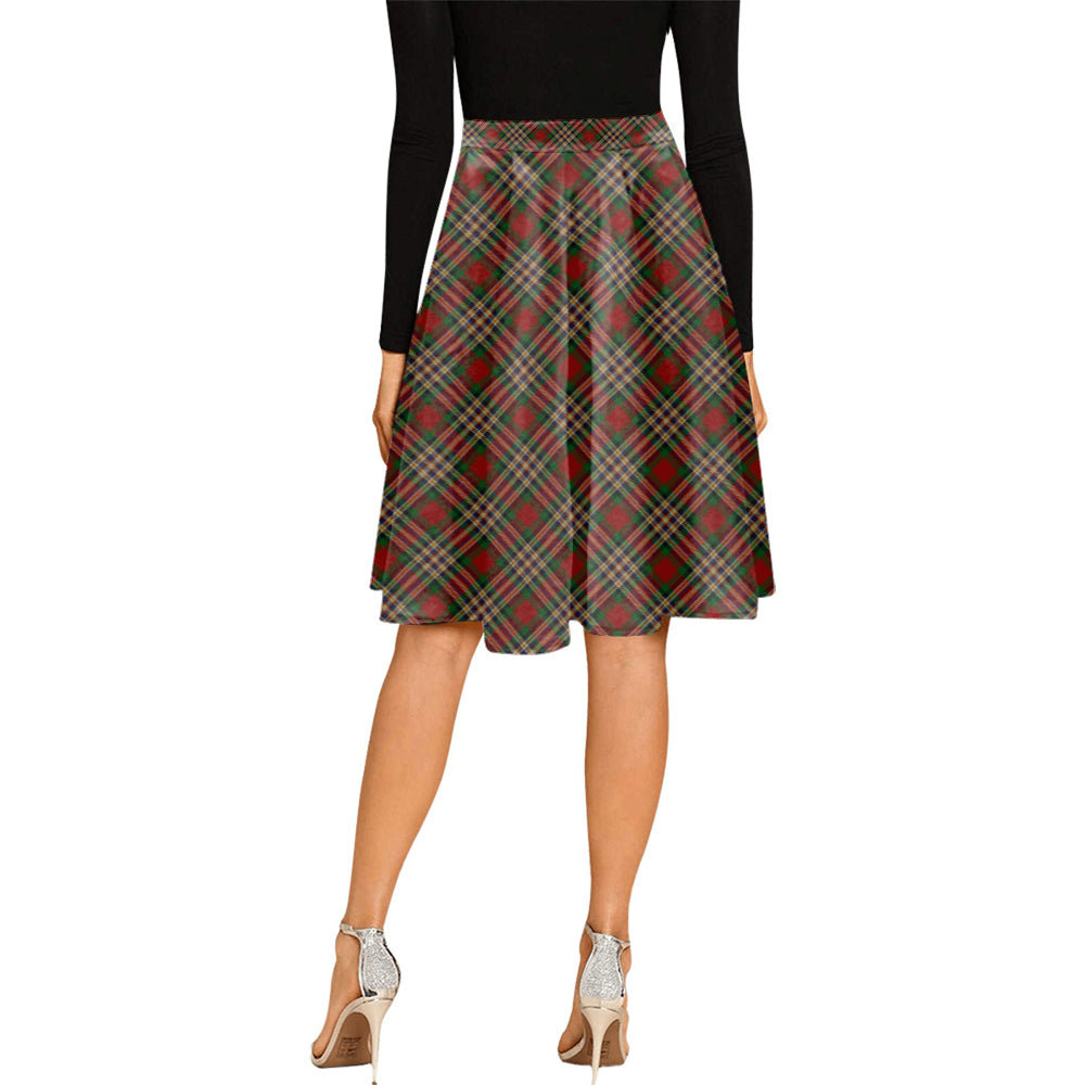 MacGill (MakGill) Tartan Melete Pleated Midi Skirt Cross Style - Tartan Vibes Clothing