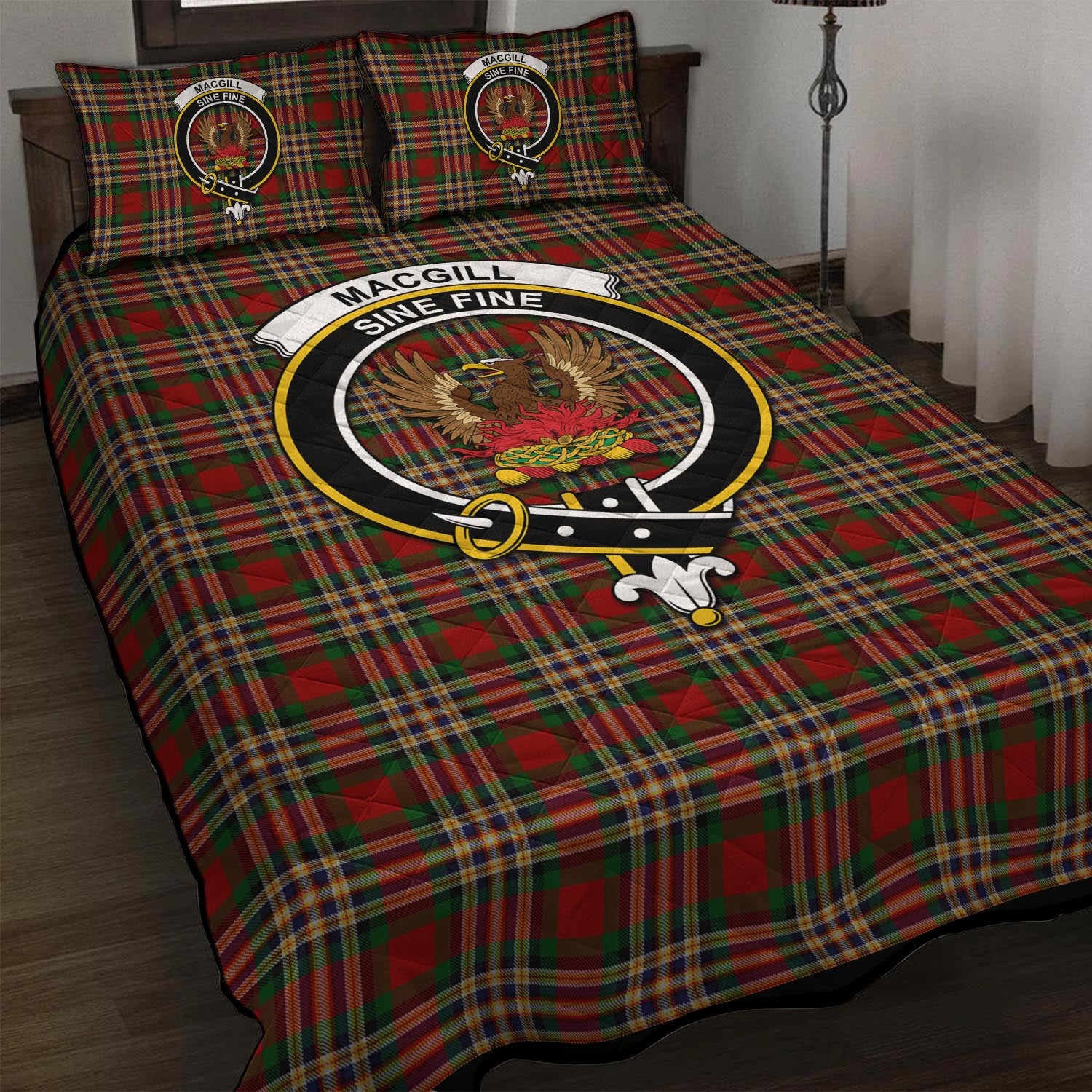 MacGill (MakGill) Tartan Quilt Bed Set with Family Crest - Tartan Vibes Clothing