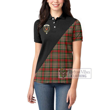 MacGill (MakGill) Tartan Women's Polo Shirt with Family Crest and Military Logo Style - Tartan Vibes Clothing