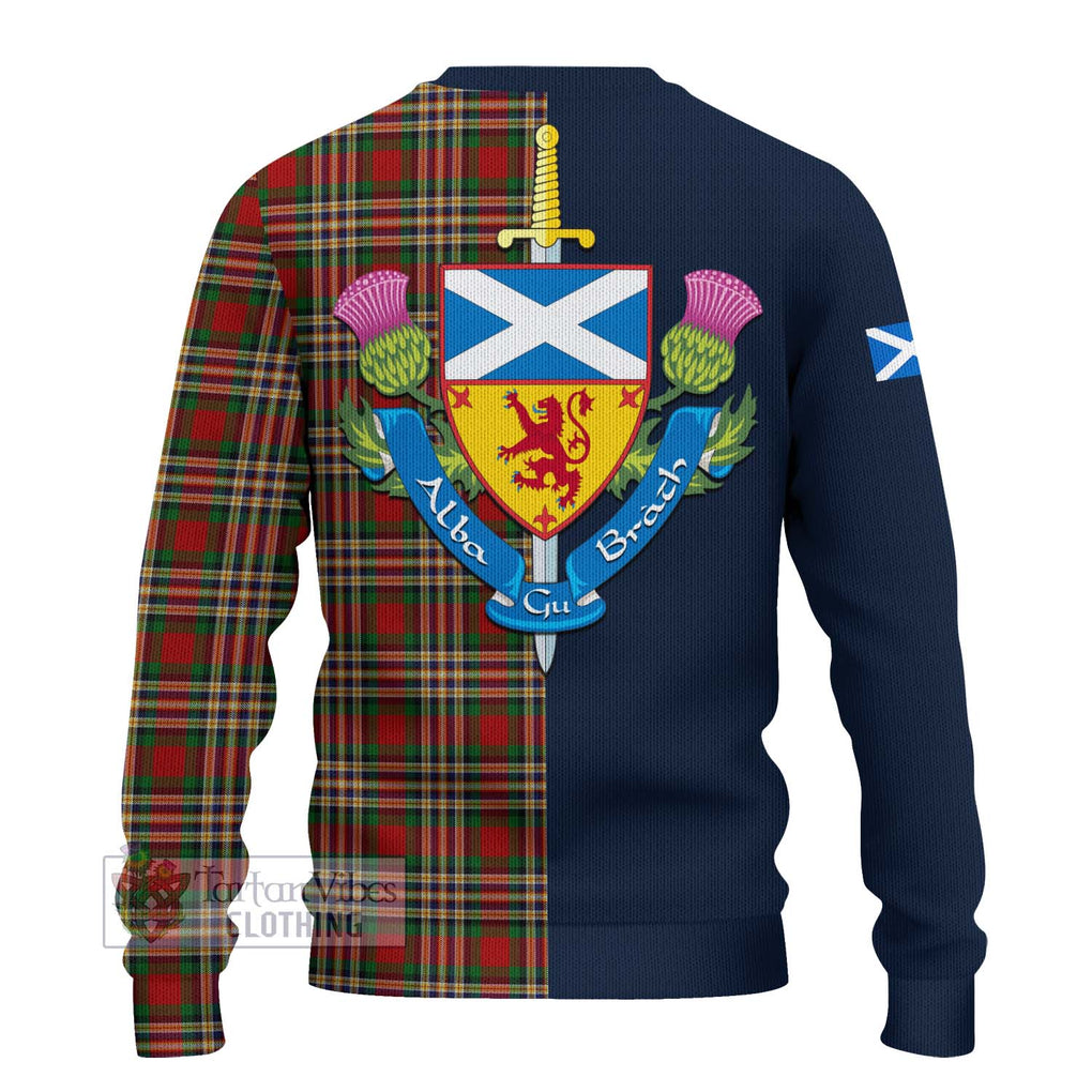 MacGill (MakGill) Tartan Ugly Sweater Alba with Scottish Lion Royal Arm Half Style - Tartan Vibes Clothing