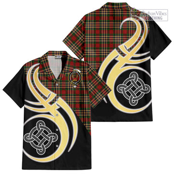 MacGill (MakGill) Tartan Hawaiian Shirt with Family Crest and Celtic Symbol Style - Tartan Vibes Clothing