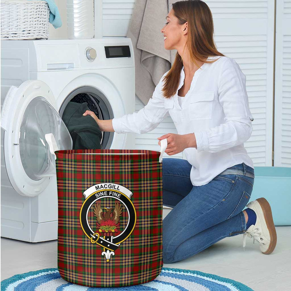 MacGill (MakGill) Tartan Laundry Basket with Family Crest - Tartan Vibes Clothing