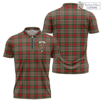 MacGill (MakGill) Tartan Zipper Polo Shirt with Family Crest