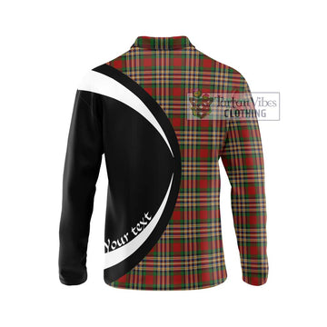 MacGill (MakGill) Tartan Long Sleeve Polo Shirt with Family Crest Circle Style - Tartan Vibes Clothing