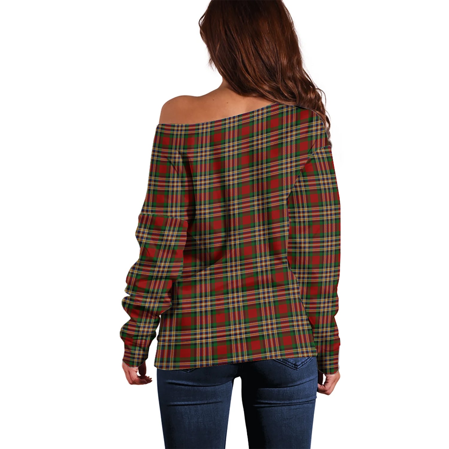 MacGill (MakGill) Tartan Off Shoulder Women Sweater - Tartan Vibes Clothing