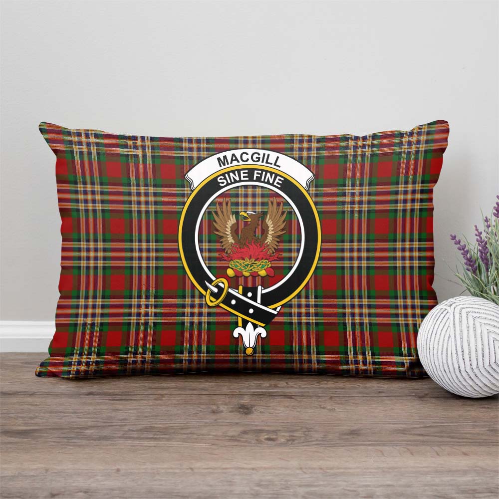 MacGill (MakGill) Tartan Pillow Cover with Family Crest - Tartan Vibes Clothing