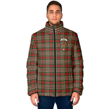 MacGill (MakGill) Tartan Padded Jacket with Family Crest - Tartan Vibes Clothing
