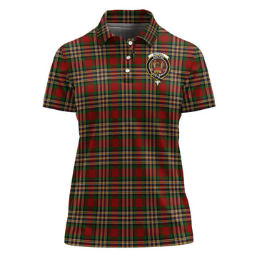 MacGill (MakGill) Tartan Polo Shirt with Family Crest For Women - Tartan Vibes Clothing