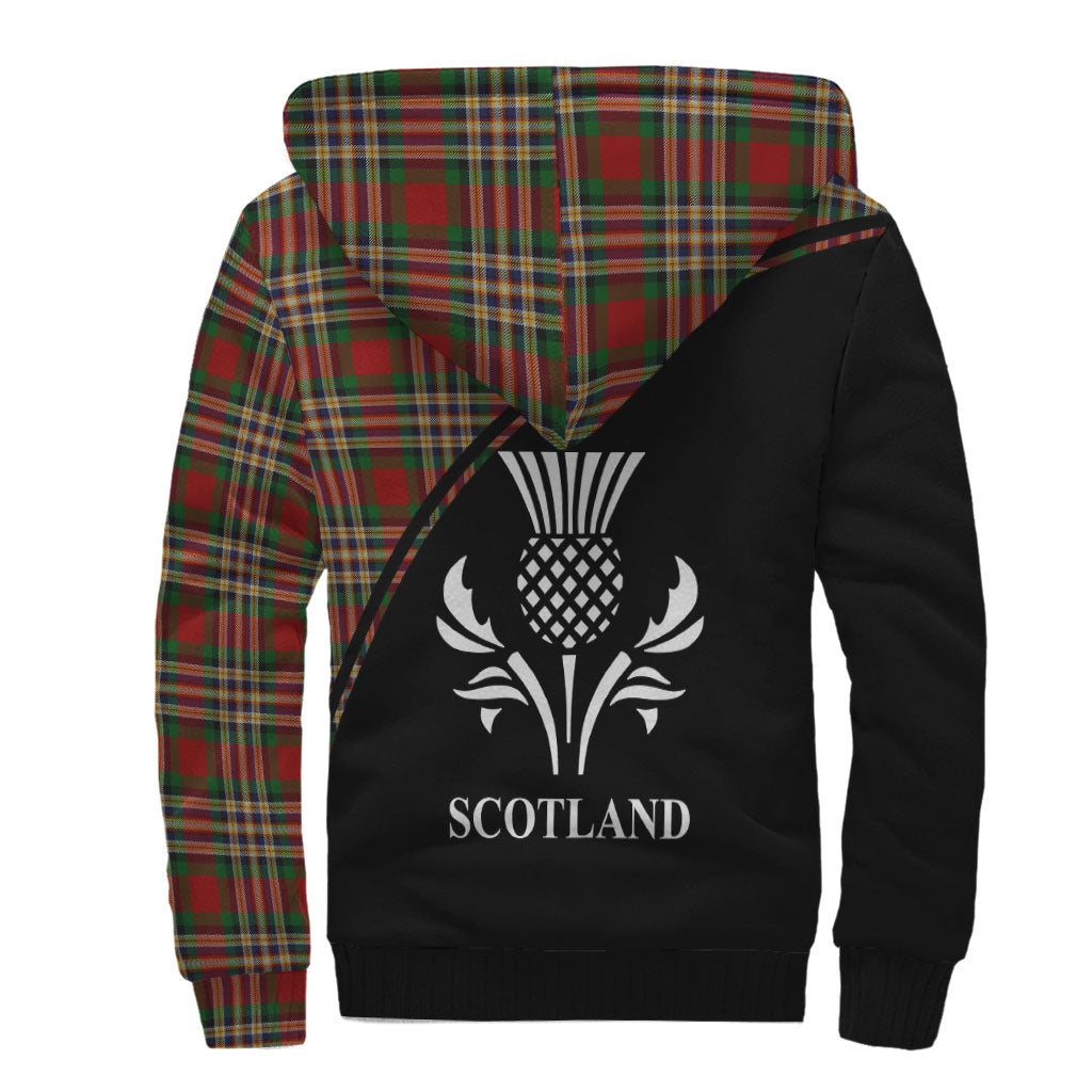 MacGill (MakGill) Tartan Sherpa Hoodie with Family Crest Curve Style - Tartan Vibes Clothing