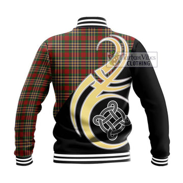 MacGill (MakGill) Tartan Baseball Jacket with Family Crest and Celtic Symbol Style - Tartan Vibes Clothing