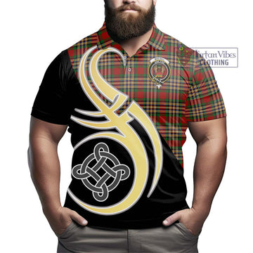 MacGill (MakGill) Tartan Polo Shirt with Family Crest and Celtic Symbol Style - Tartan Vibes Clothing