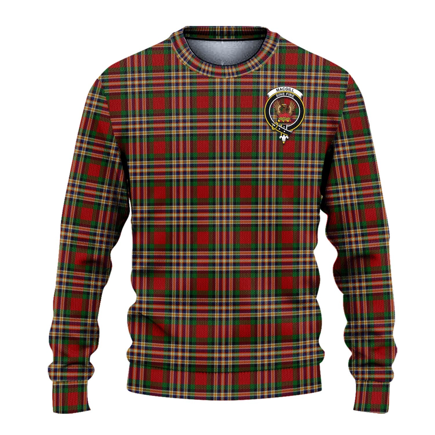 MacGill (MakGill) Tartan Ugly Sweater with Family Crest - Tartan Vibes Clothing