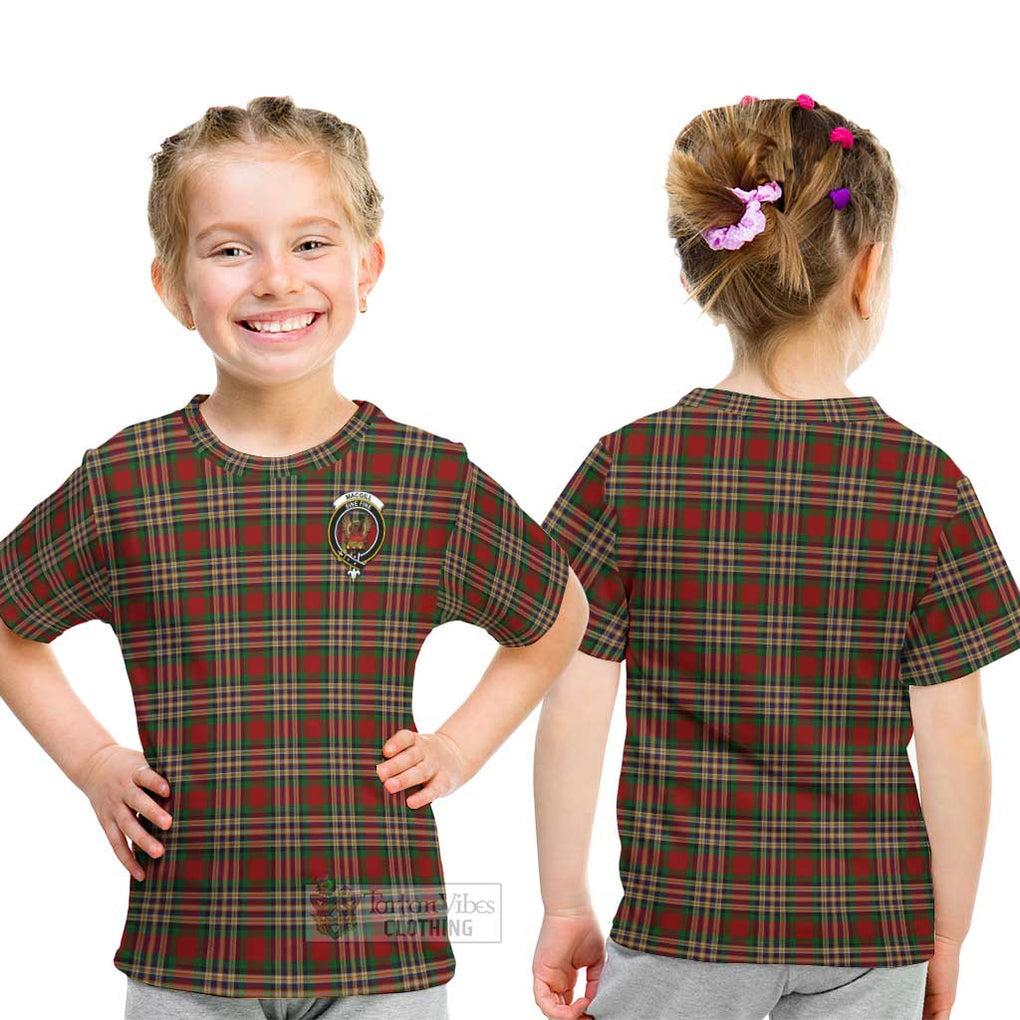 MacGill (MakGill) Tartan Kid T-Shirt with Family Crest - Tartan Vibes Clothing