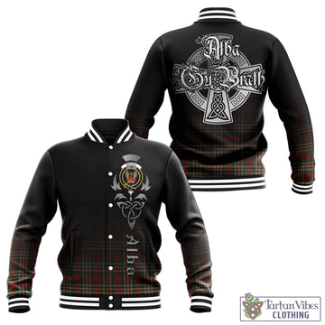 MacGill (MakGill) Tartan Baseball Jacket Featuring Alba Gu Brath Family Crest Celtic Inspired - Tartan Vibes Clothing