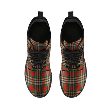 MacGill (MakGill) Tartan Leather Boots - Tartan Vibes Clothing