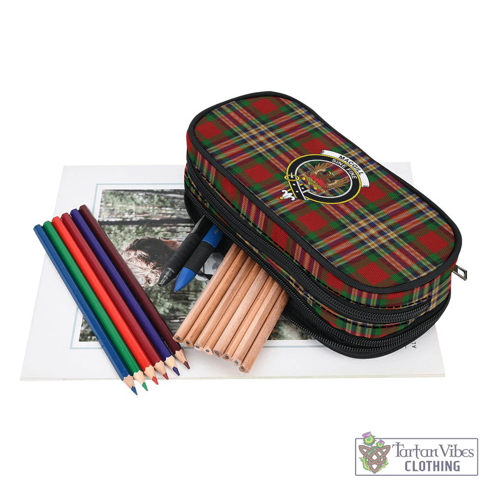 MacGill (MakGill) Tartan Pen and Pencil Case with Family Crest - Tartan Vibes Clothing