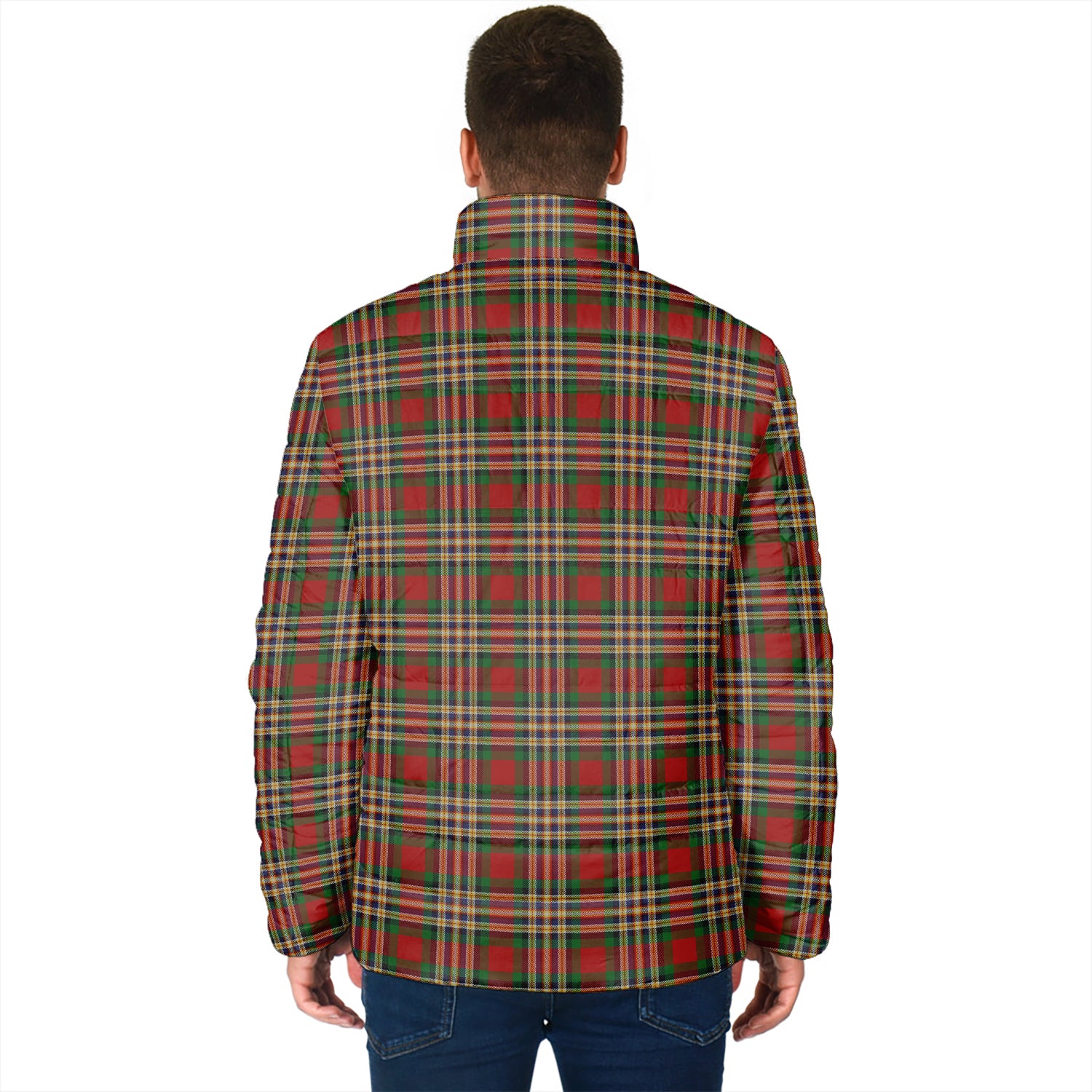 MacGill (MakGill) Tartan Padded Jacket with Family Crest - Tartan Vibes Clothing
