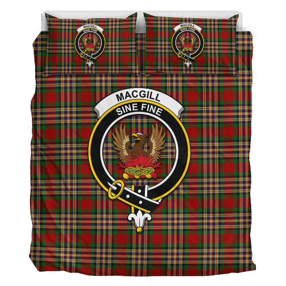 MacGill (MakGill) Tartan Bedding Set with Family Crest - Tartan Vibes Clothing