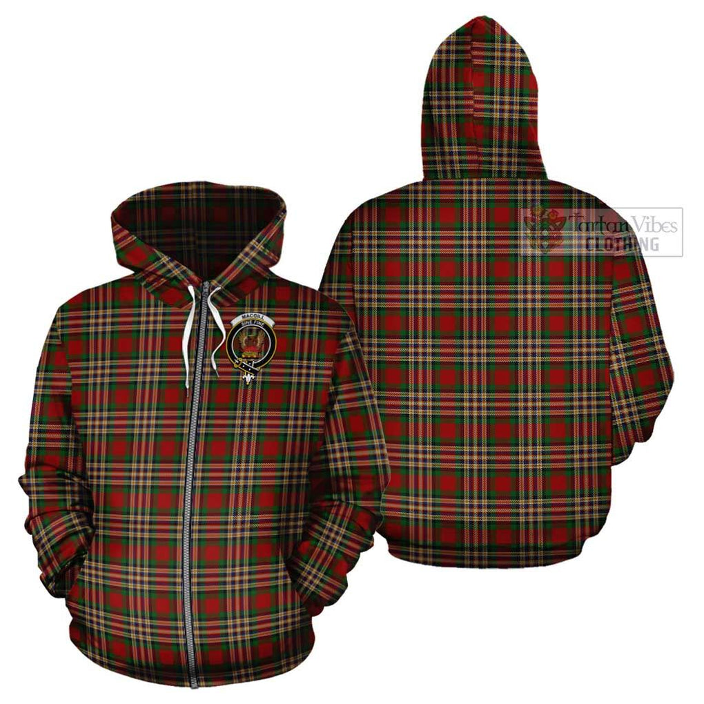 MacGill (MakGill) Tartan Cotton Hoodie with Family Crest - Tartan Vibes Clothing
