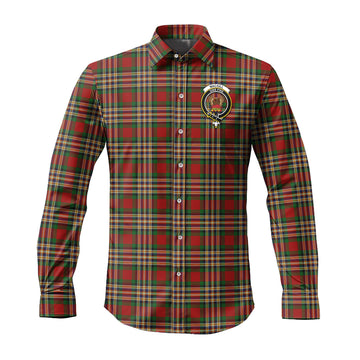 MacGill (MakGill) Tartan Long Sleeve Button Up Shirt with Family Crest Men's Shirt - Tartan Vibes Clothing