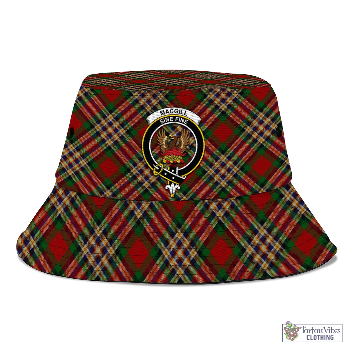 MacGill (MakGill) Tartan Bucket Hat with Family Crest - Tartan Vibes Clothing