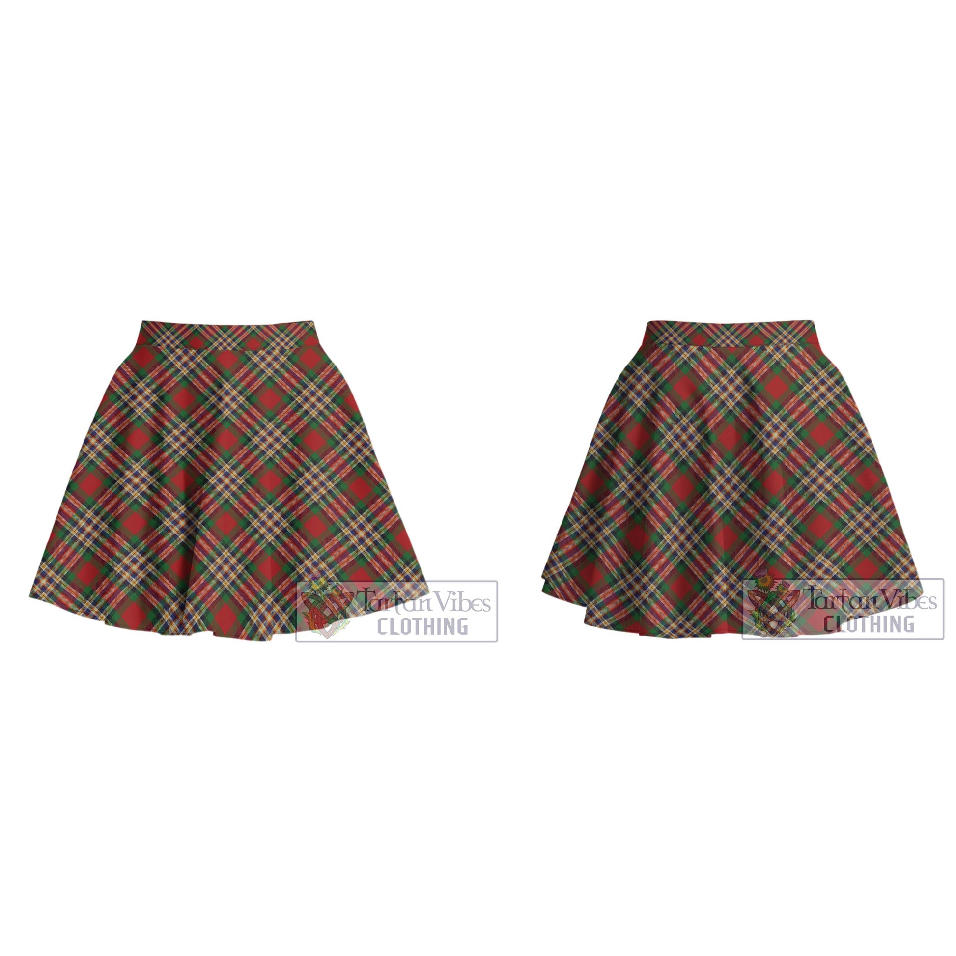 MacGill (MakGill) Tartan Women's Plated Mini Skirt Cross Style - Tartan Vibes Clothing