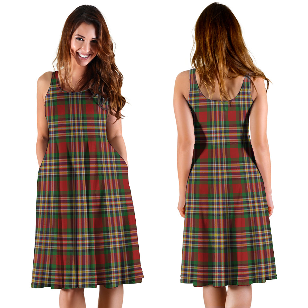 MacGill (MakGill) Tartan Sleeveless Midi Womens Dress - Tartan Vibes Clothing