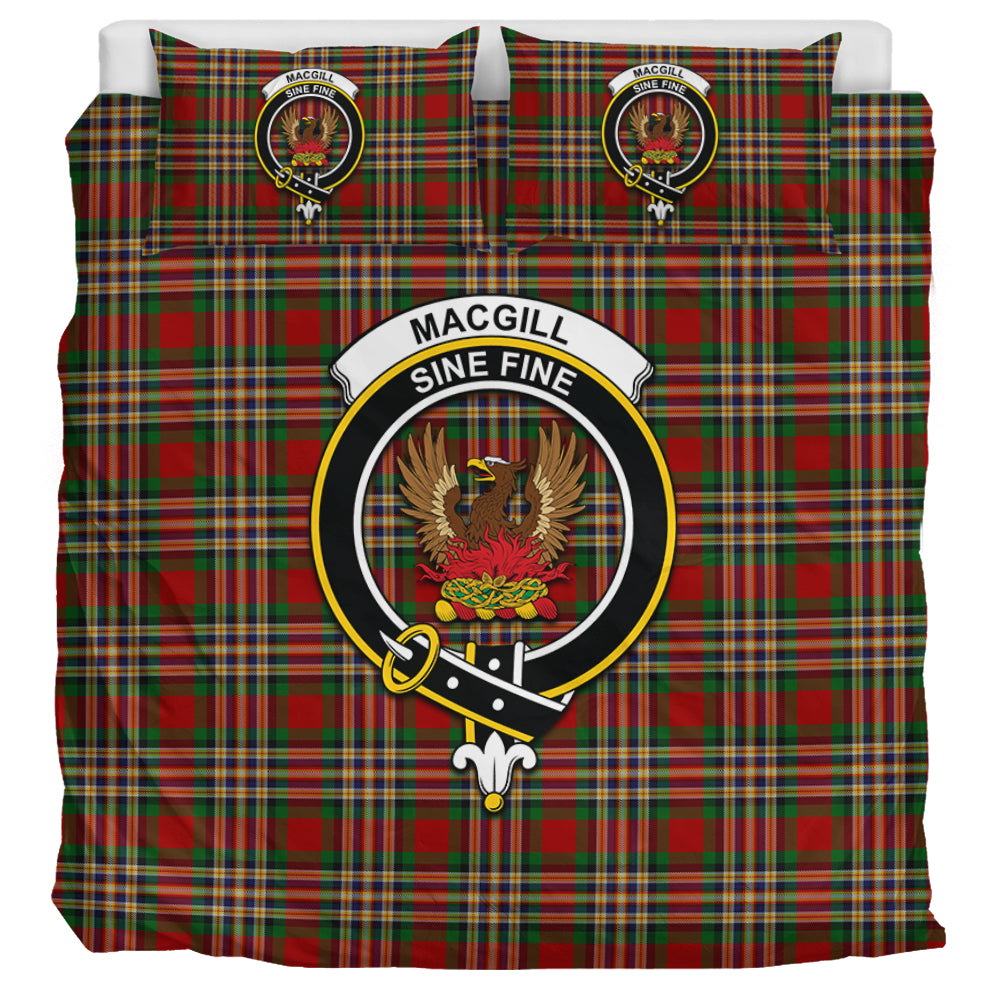 MacGill (MakGill) Tartan Bedding Set with Family Crest UK Bedding Set UK Super King 104*94 inch - Tartan Vibes Clothing