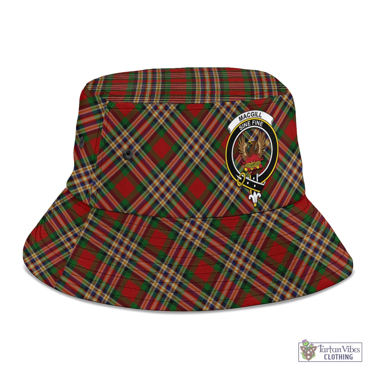 MacGill (MakGill) Tartan Bucket Hat with Family Crest - Tartan Vibes Clothing