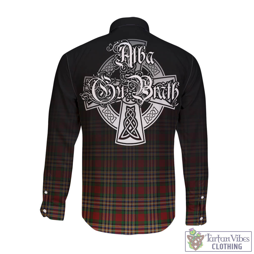 MacGill (MakGill) Tartan Long Sleeve Button Up Featuring Alba Gu Brath Family Crest Celtic Inspired - Tartan Vibes Clothing