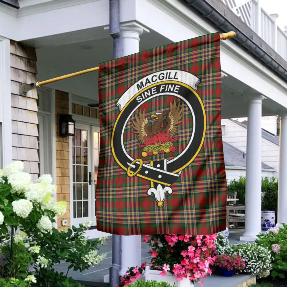 MacGill (MakGill) Tartan Flag with Family Crest - Tartan Vibes Clothing